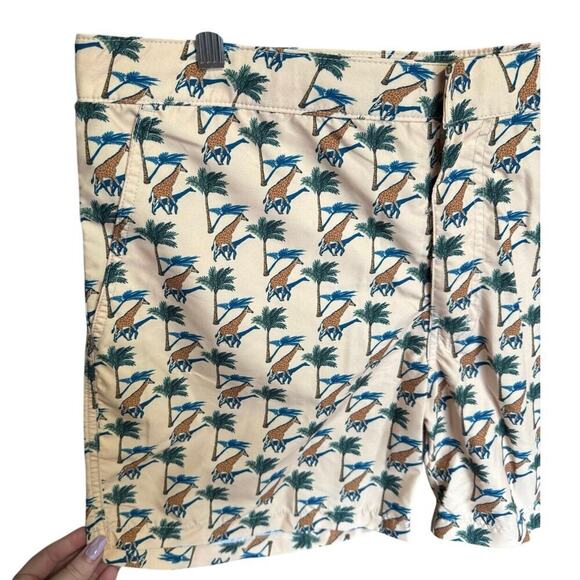 Retromarine Banana Republic NWT Swim Shorts Giraffe Print Mesh Lining Size XL - Picture 3 of 13